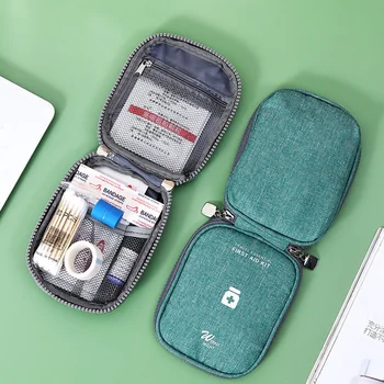 Портативная сумка для хранения лекарств, мини-аптечка первой помощи для выживания в чрезвычайных ситуациях, спортивная сумка для кемпинга на открытом воздухе, бытовые коробки для таблеток