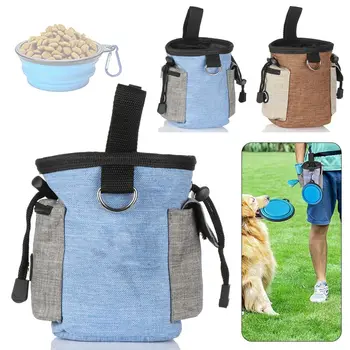 Портативная удобная в переноске сумка для щенков для дрессировки домашних животных, сумка для лакомств для собак, сумка для закусок, рюкзак для закусок, держатель для еды