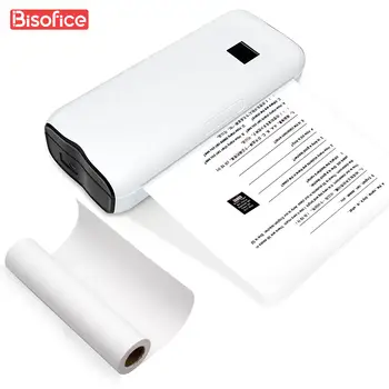 Портативный Бумажный Принтер A4 Термопринтер Беспроводной BT Connect Совместим с iOS Android Фотопринтер Поддерживает Ширину 210 мм