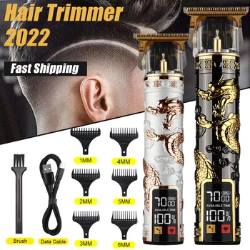 Продвижение Электрической Машинки для стрижки волос maquina de cortar cabello, Триммера для мужчин, бритвы Vintage T9 USB, профессионального парикмахера Kemei