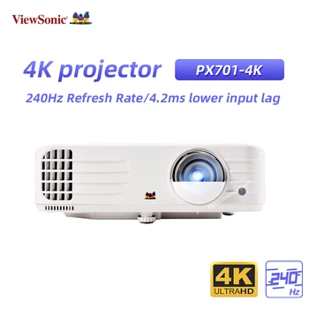 Проектор Viewsonic 4K 3840x2160 с частотой обновления 240 Гц 3D HDR Celling Video Beamer Cinema Для Домашнего Кинотеатра PX701-4K