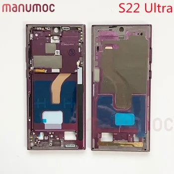 Рамка средней рамки для ЖК-дисплея Samsung Galaxy S22 Ultra с заменой запасных частей