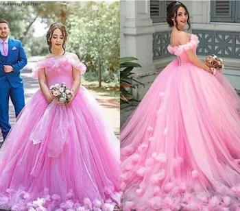 Розовые длинные свадебные платья Принцессы с открытыми плечами и открытой спиной, вечерние свадебные платья для невесты в загородном Саду, большие размеры, сшитые на заказ