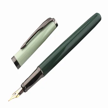 Роскошное качество 3768 зеленого цвета Бизнес-офисная Авторучка Студенческие школьные принадлежности Чернильные ручки