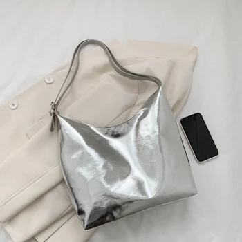Роскошные женские сумки, брендовые дизайнерские сумки, модная хозяйственная сумка, однотонная сумка из искусственной кожи с верхней ручкой, мягкая сумка через плечо большой вместимости
