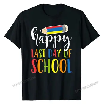 Рубашка с последним днем школы, подарок учителю, ученику, цветные карандаши, футболки, хлопковая мужская футболка Rife Geek, день рождения