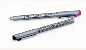 Ручка с зигзагообразным заострением Kuretake Brsuh Pen Millennium Graphic Liner Япония
