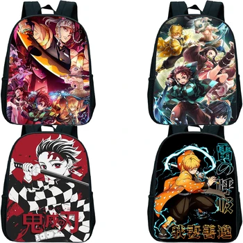 Рюкзак Anime Demon Slayer, детские школьные сумки, водонепроницаемая сумка для детского сада, рюкзаки для малышей для мальчиков и девочек, сумка для книг