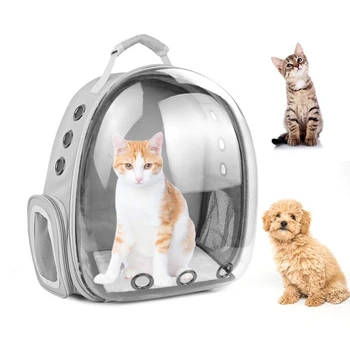 Рюкзак-переноска для кошки, рюкзак-переноска для собаки для щенка, Космическая капсула для переноски домашних животных, Походный рюкзак для кошек, Одобренная авиакомпанией дорожная сумка