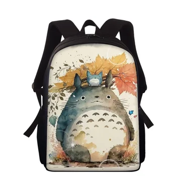 Рюкзак с принтом мультяшного аниме Тоторо для детей, Школьный рюкзак для мальчиков и девочек-подростков, книжная сумка для школьников, книжный рюкзак для школьников