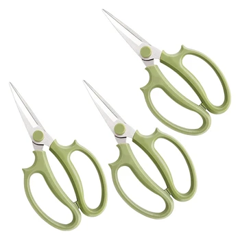 Садовые ножницы для цветов, состоящие из 3 частей, ножницы для обрезки цветов, удобные зеленые