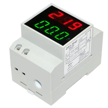Светодиодный дисплей на DIN-рейке, вольтметр, амперметр, встроенный трансформатор AC80-300V 200-450V 0-100A, панельный измеритель напряжения и тока