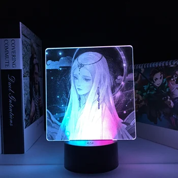 Светодиодный ночник Godness с рисунком аниме, двухцветная лампа для декора спальни, подарок на день рождения, пульт дистанционного управления, красочная настольная лампа со светодиодами в стиле манга