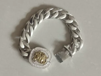 Серебряный браслет Kirin из китайской национальной коллекции wind в подарок мужчине