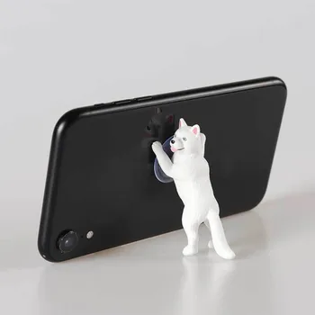 Симпатичный Кошачий держатель для мобильного телефона, подставка для планшетов, дизайн с присосками, Высококачественные настольные Видео Держатели для смартфонов для Iphone