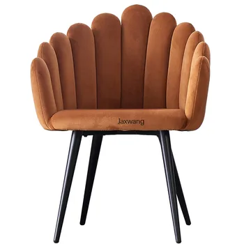 Скандинавские обеденные стулья Роскошный обеденный стул Повседневное кресло Кресло для макияжа со спинкой Итальянские простые дизайнерские кресла CN