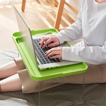 Складной компьютерный стол с подстаканником, Переносная кровать, столы для ноутбуков, креативный слот для карты мобильного телефона, подставка для рабочего стола, стол для ноутбука
