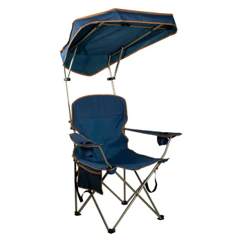 Складной походный стул с регулируемой максимальной тенью- синий