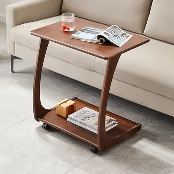 Современные минималистичные журнальные столики из массива дерева для гостиной, мебель для дома от скандинавского дизайнера, роскошный журнальный столик для спальни