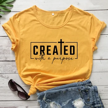 Специально созданные футболки с крестом, христианские футболки, рубашки Faith, Женские модные повседневные эстетические топы 90-х