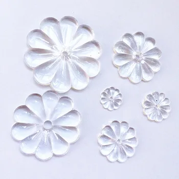 Стеклянные бусины в форме цветка 15-50 мм для украшения стекла или стен, разных размеров на выбор