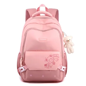 Сумки с мультяшным медведем для девочек, большие дорожные рюкзаки для учащихся начальной и средней школы, школьные рюкзаки, сумки для занятий для женщин Kawaii Bolsa