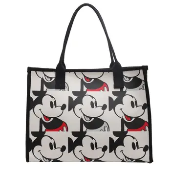 Сумки через плечо с Микки Маусом из мультфильма Диснея, женская холщовая сумка, женская водонепроницаемая сумка, модные сумки, дорожные пляжные сумки