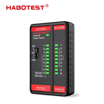 Тестер сетевого кабеля HABOTEST Эффективное Тестирование сетевого кабеля с помощью UTP LAN Cable Finder и Линейного Трекера RJ11 RJ45 HT812A