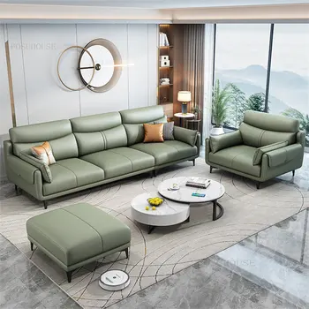 Тканевый диван Nordic Technology для мебели для гостиной Итальянские легкие Роскошные диваны для гостиной Небольшой квартиры Прямой диван