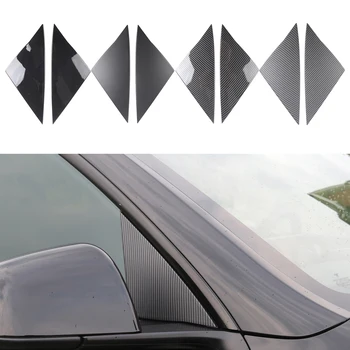 Треугольная накладка Декор зеркала заднего вида Подходит для автомобиля Tesla Model Y Премиум-класса Запасные части из углеродного волокна Легкий