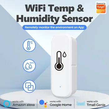 Умный Wi-Fi датчик температуры и влажности Бытовой беспроводной датчик температуры и влажности в помещении Датчик температуры в теплице