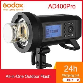 Универсальная наружная вспышка Godox AD400Pro AD400 Pro TTL HSS WITSTRO + Подставка для освещения с воздушной подушкой длиной 2,8 м + Параболический софтбокс глубиной 90 см