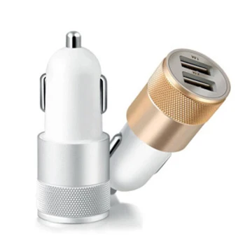 Универсальное автомобильное USB зарядное устройство для зарядки Металлического Плоского мобильного телефона Универсальная зарядка 2,1 В Маленькая стальная пушка Автомобильное зарядное устройство