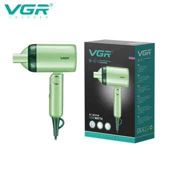 Фен VGR Профессиональный фен Складной Фен для волос с защитой от перегрева Парикмахерская для домашнего использования Mini V-421