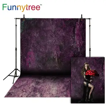 Фон для фотосъемки Funnytree темно-фиолетовый гранжевый фон old master фотостудия photozone фотоколлаж boda подарок на 8 марта