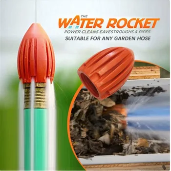 Форсунка для мойки высокого давления Rocket для канализации Очиститель дренажной трубы на крыше Промыватель садового шланга Водяная Форсунка для очистки дренажной трубы Rocket