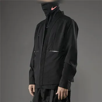 Функциональная куртка-кимоно для путешествий с несколькими карманами, технологичная одежда ninijawear, уличная одежда в японском стиле, эстетика