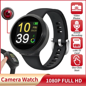 Цифровой видеомагнитофон ночного видения с разрешением 1080P HD, записывающие часы с мини-камерой, видеорегистратор DV DVR, спортивная камера, часы Cam