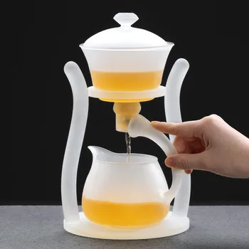 Чайник Из Матового Стекла, Магнитный Чайник Для Капельниц, Термостойкий Стеклянный Чайник С Подставкой Для Пуэра, Автоматическая Чашка Для Чая