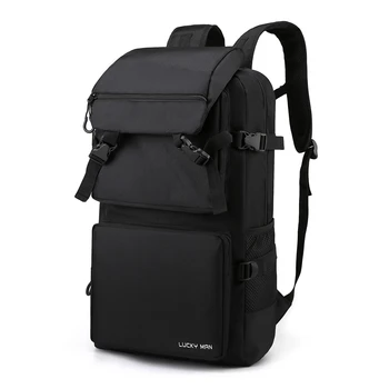 Черный дорожный рюкзак для мужчин, Прочный Водонепроницаемый рюкзак для кемпинга большой емкости, Подростковый Спортивный рюкзак на открытом воздухе, Мужской Серый