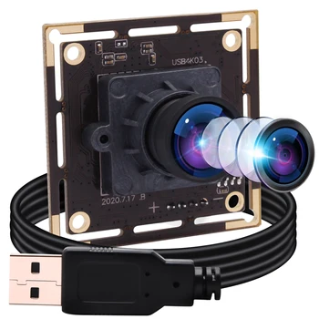 Широкоугольная веб-камера ELP 4K 3840x2160 IMX415 USB-модуль камеры для Windows / Linux / Mac / компьютера, настольного ПК, ноутбука