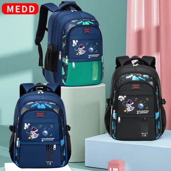 Школьный ранец для мальчиков, модный легкий детский рюкзак для защиты позвоночника, большой емкости