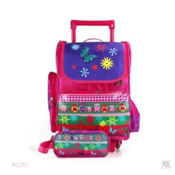 Школьный рюкзак на колесиках для девочек, студенток, школьные сумки на колесиках, рюкзак для школы, Mochila, дорожная сумка-тележка для детей