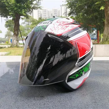 Шлем с открытым лицом 3/4 SZ-Ram 3 Green Sword, Велосипедный Мотоциклетный Шлем, Защитный Шлем для Грязевых Гонок на Мотоциклах и Картинге, Capacete
