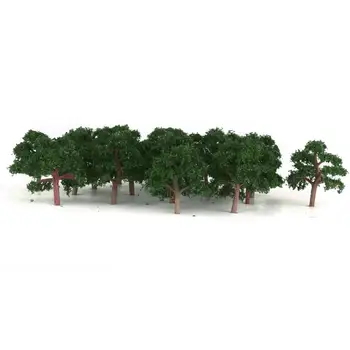 25-кратная модель деревьев, макет поезда, пейзаж для железнодорожной военной игры в масштабе 1/300