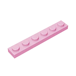 Строительные блоки EK, совместимые с пластиной Lego 3666, 1 x 6 технических аксессуаров MOC, набор деталей для сборки, кирпичи DIY